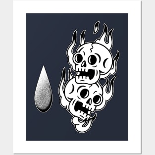 Skull Tattoo Posters and Art